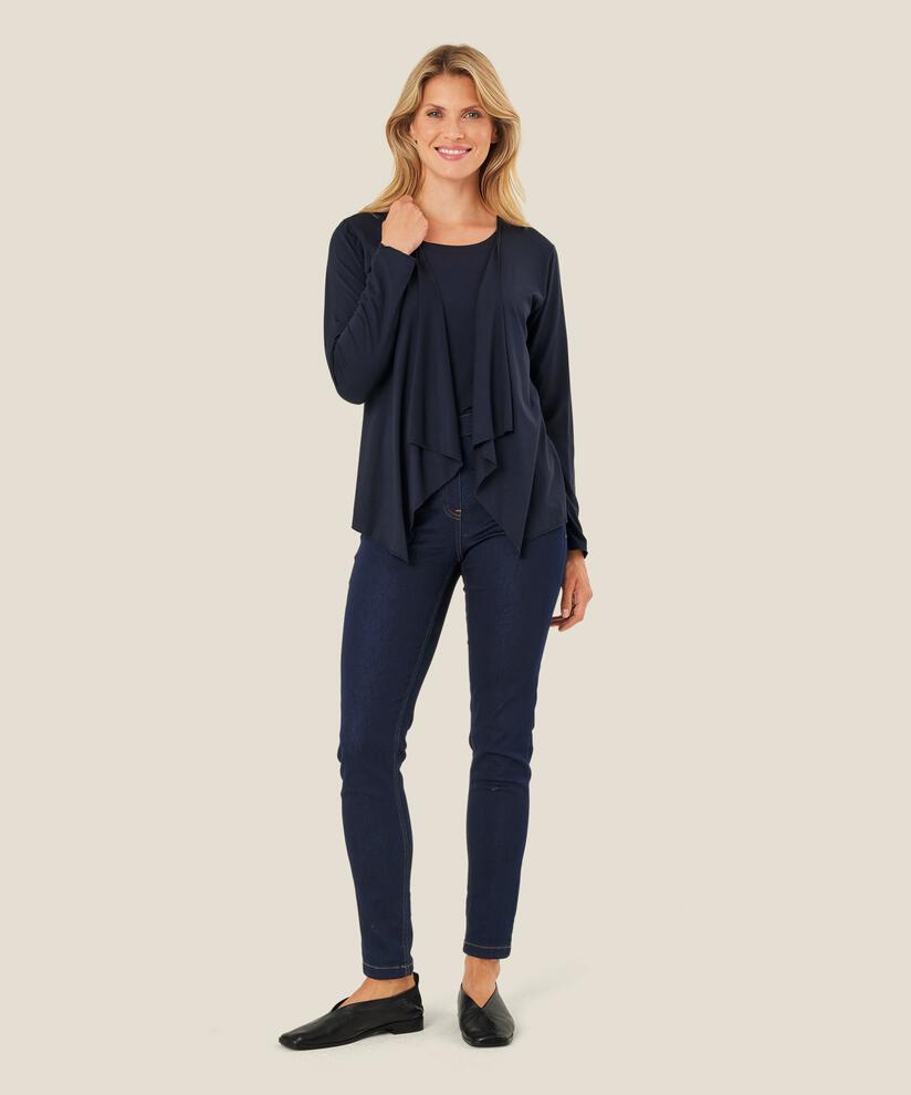 Itally JERSEY Cardigan, Navy