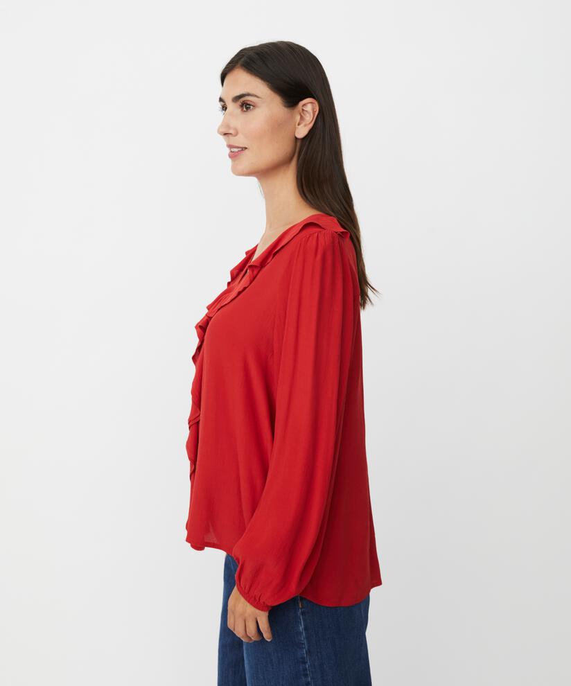 Beauna Blouse, Scarlet Sage