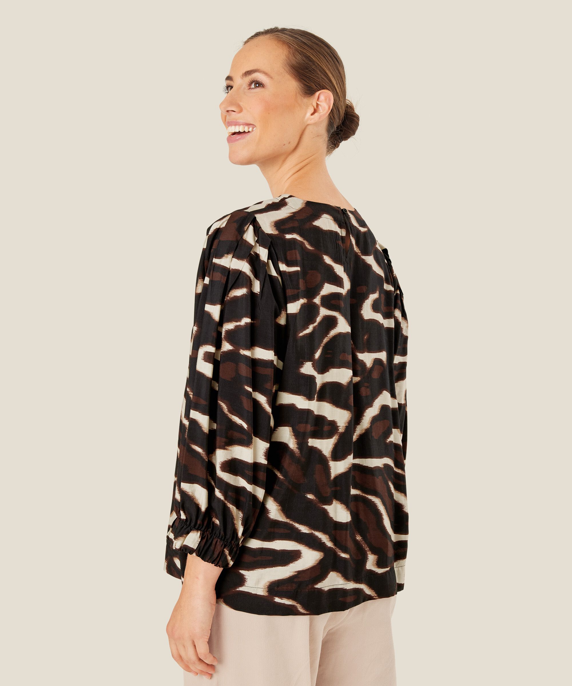 Brisa Blouse, Coffee Bean