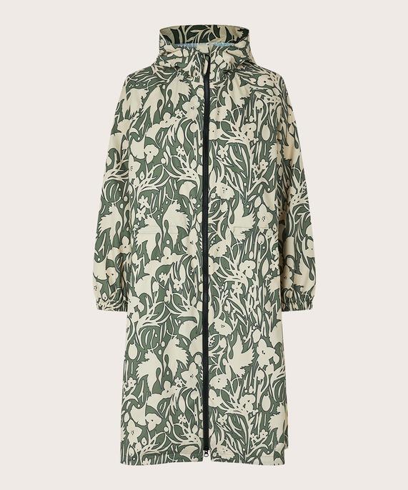 Trina Rain Coat, D. Lichen Green