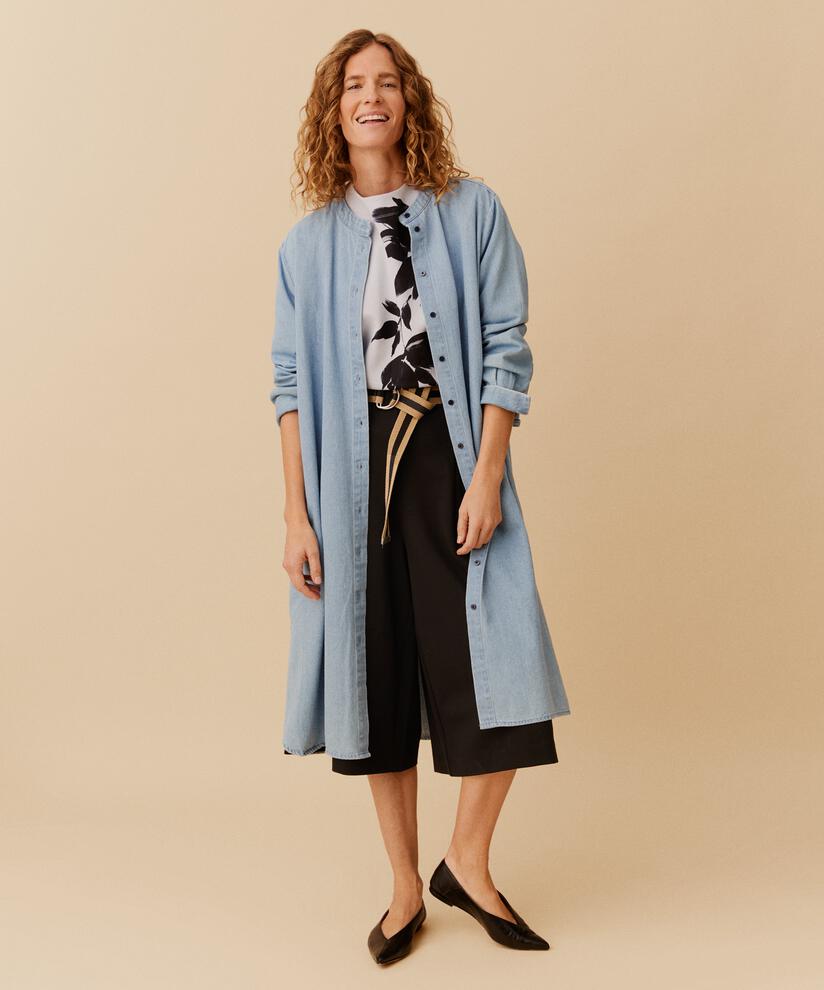 Naja Denim Shirt Dress, Light Denim