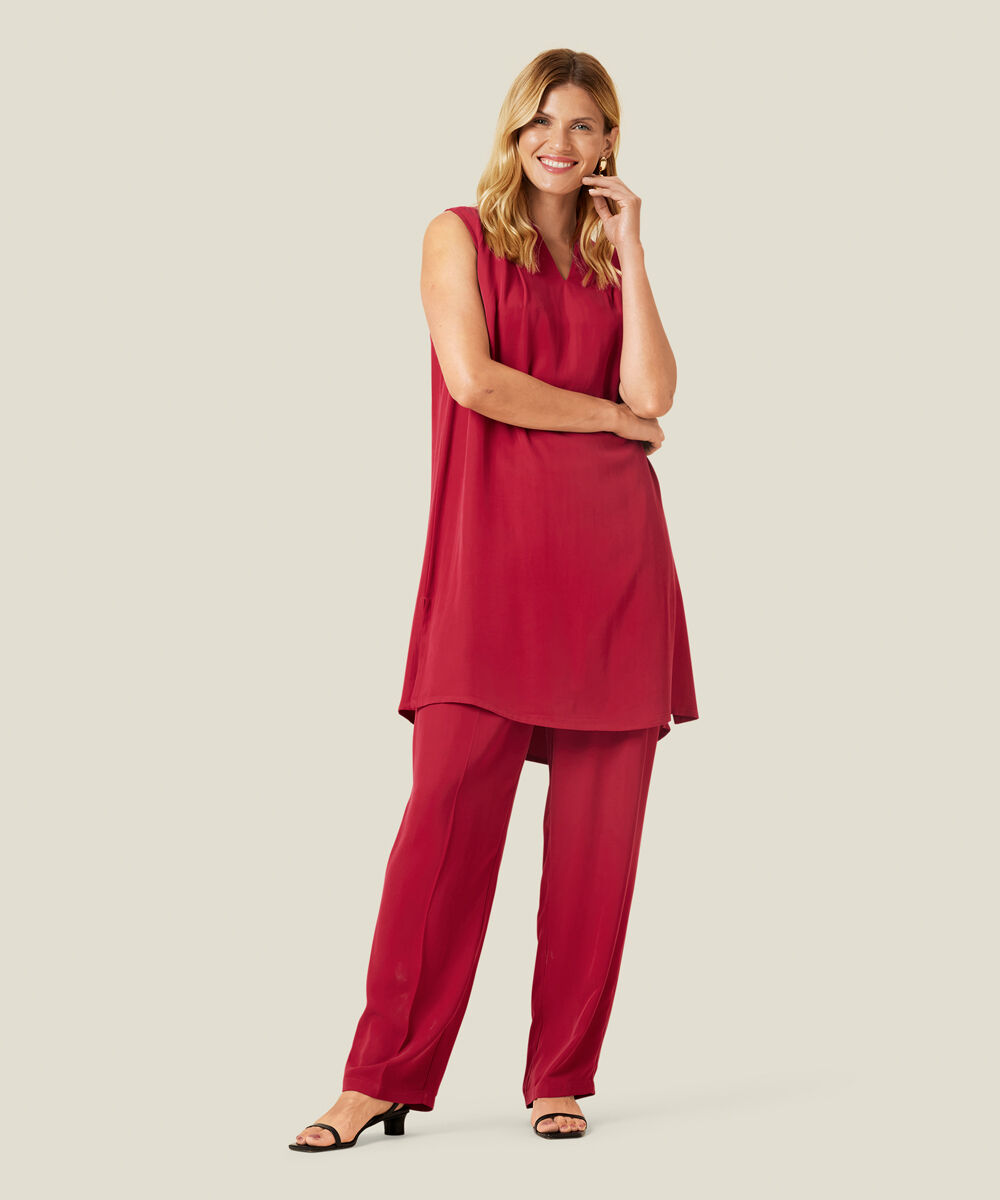PERLINA TROUSERS, Chilli Pepper