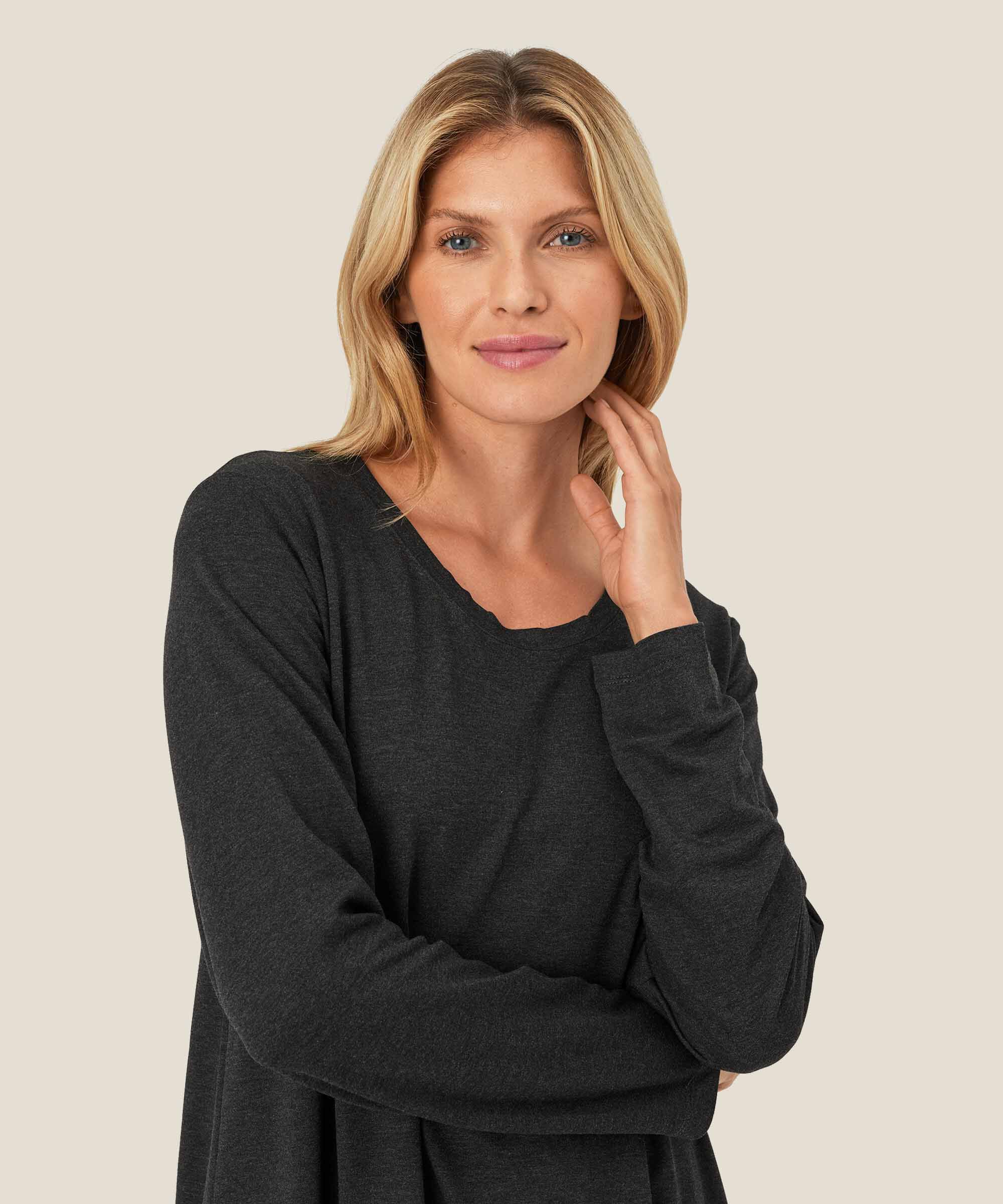 Glowie JERSEY Tunic, D. Grey mel.