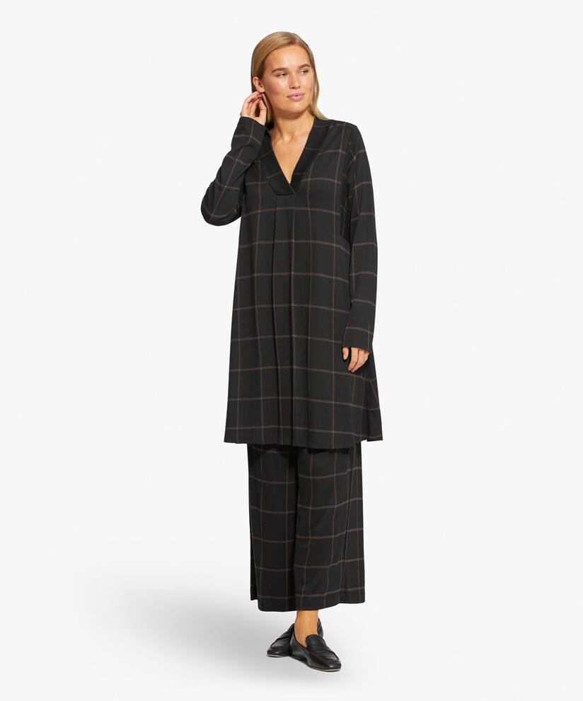 GLORIA JERSEY TUNIC, Chocolate, hi-res