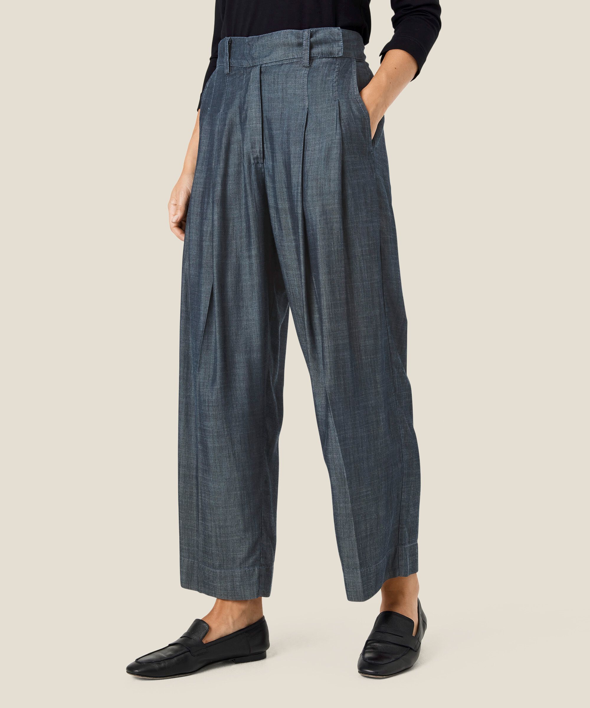 Perlinas Trousers, Blue Denim