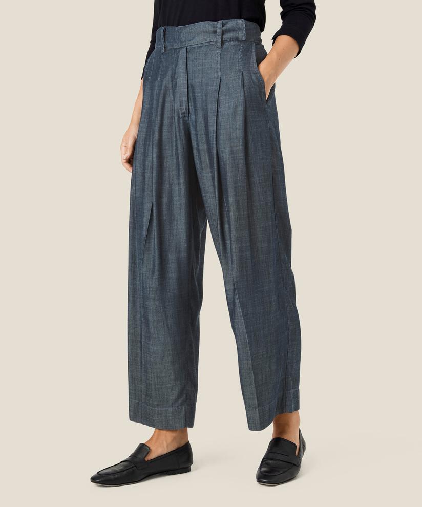Perlinas Trousers, Blue Denim, hi-res