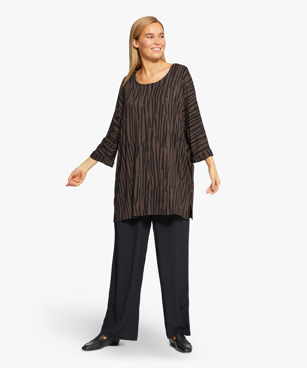 GALENY TUNIC, Chocolate