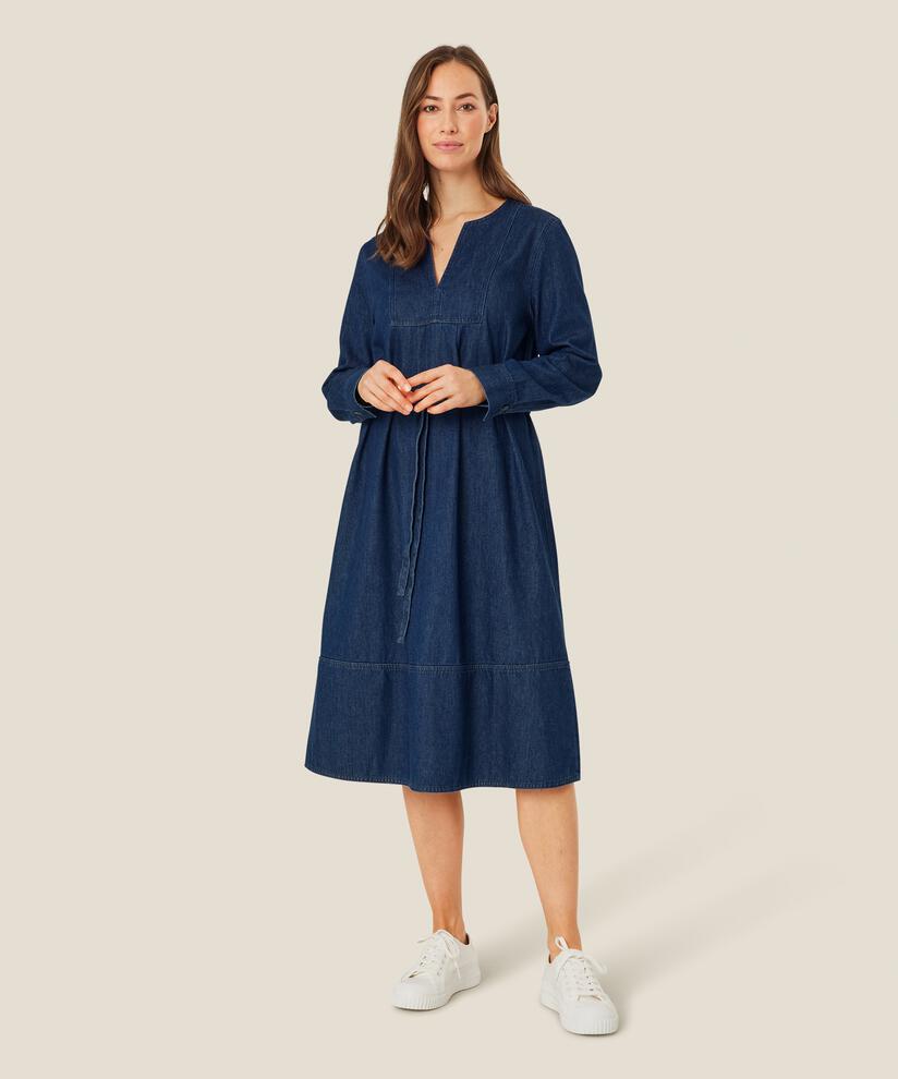 Nisha Dress, Dark Denim