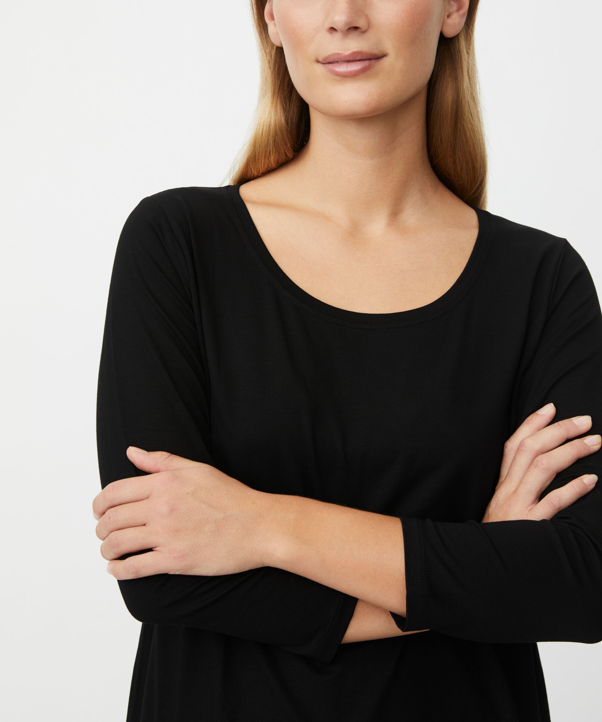 Cecille JERSEY Top, Black
