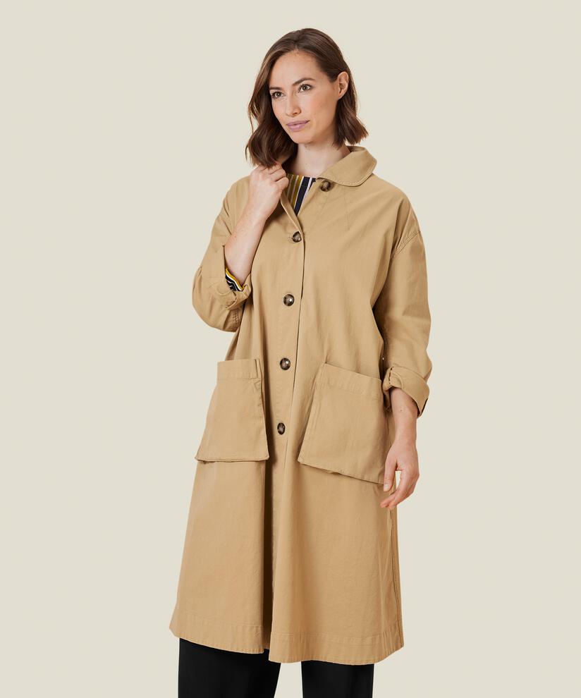 TEMIRA COAT, Travertine