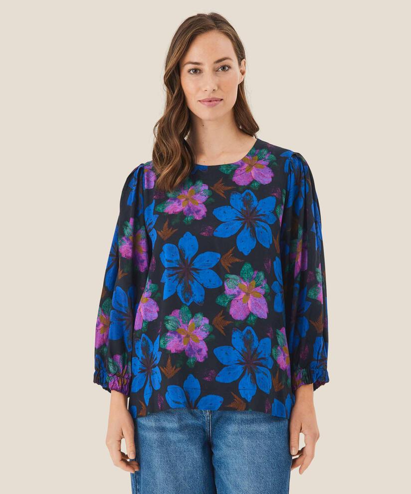 Brisa Blouse, Wild Aster