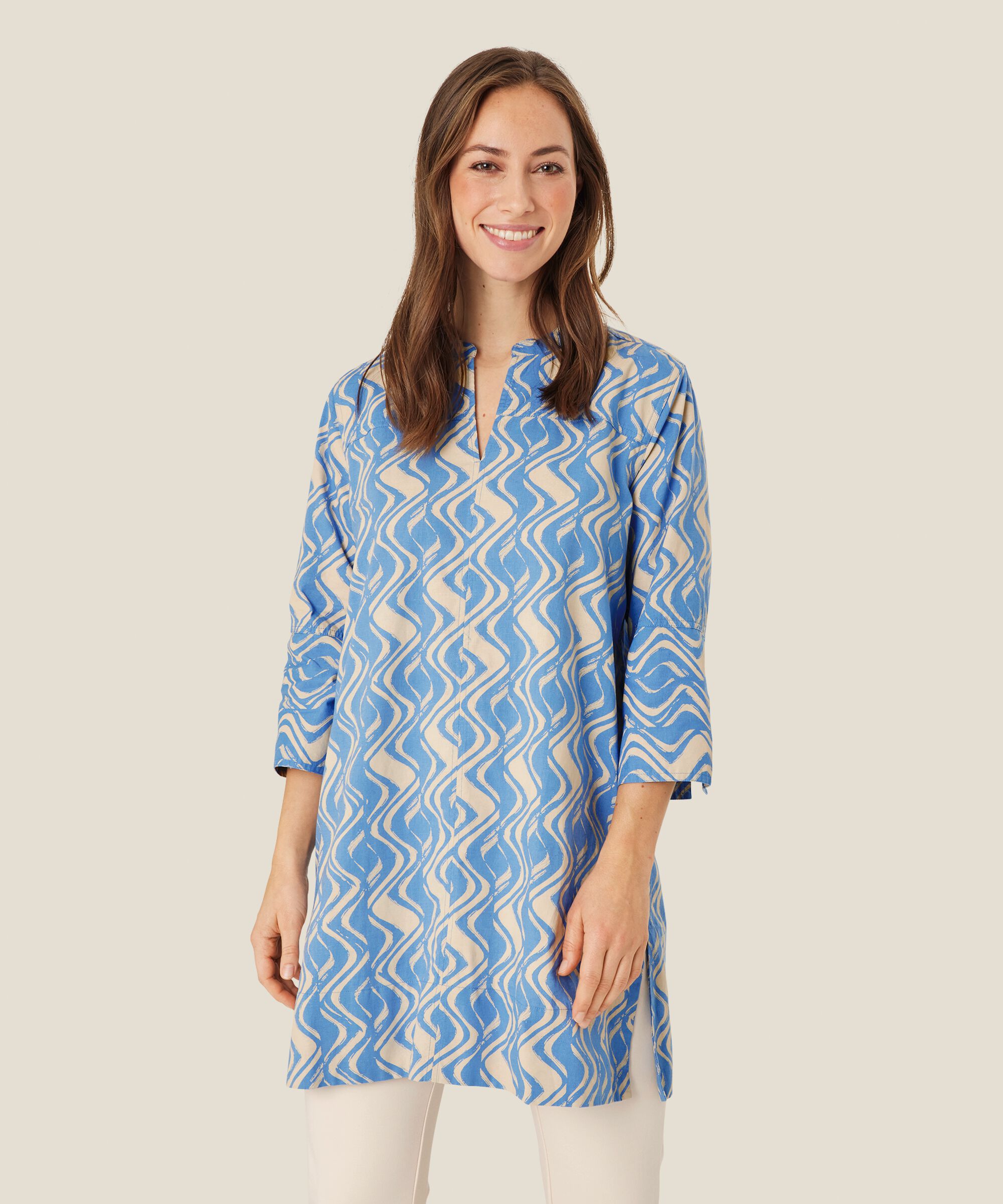 Gliona Tunic, Blue Bonnet