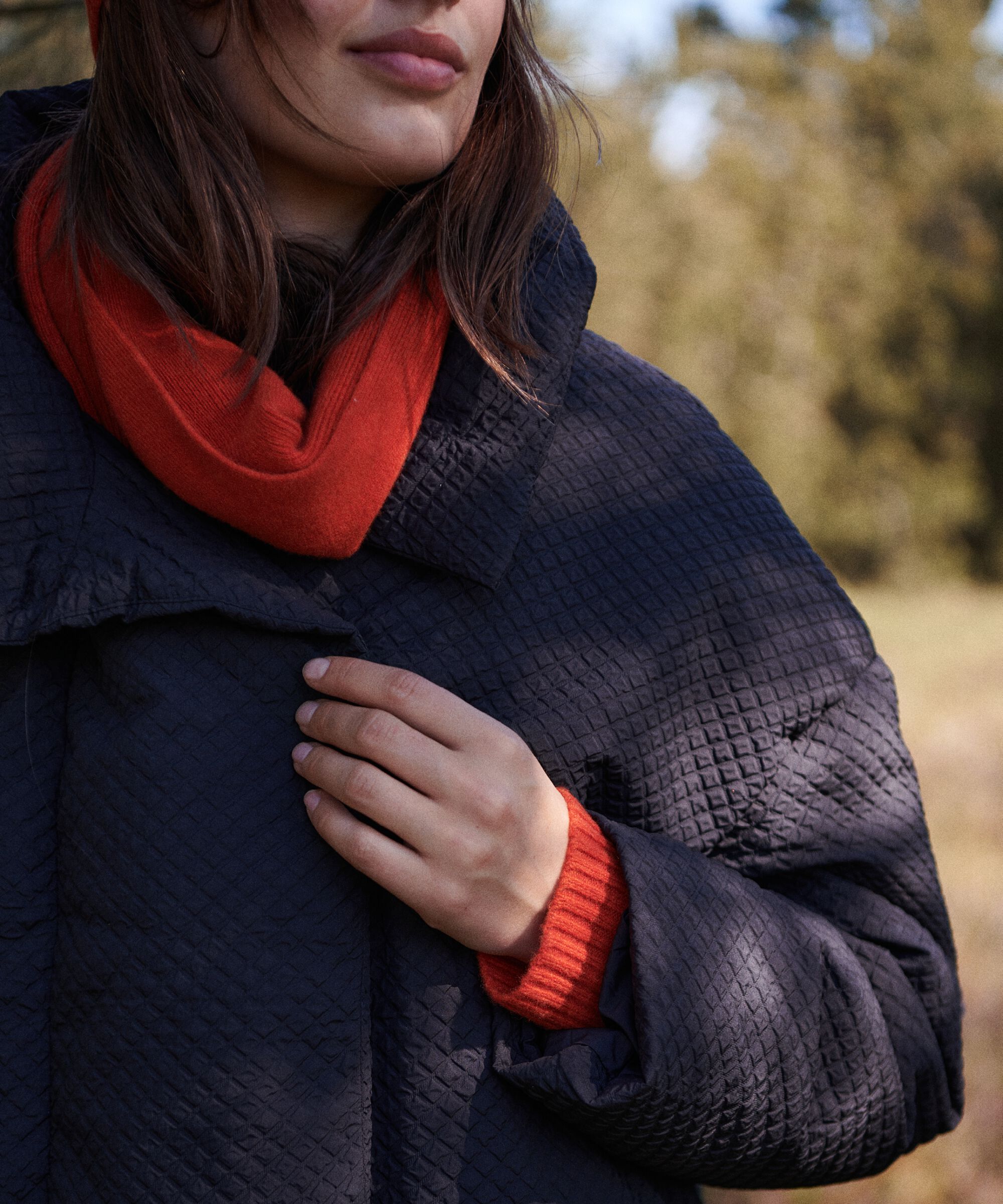 Tabine Down Coat, Black