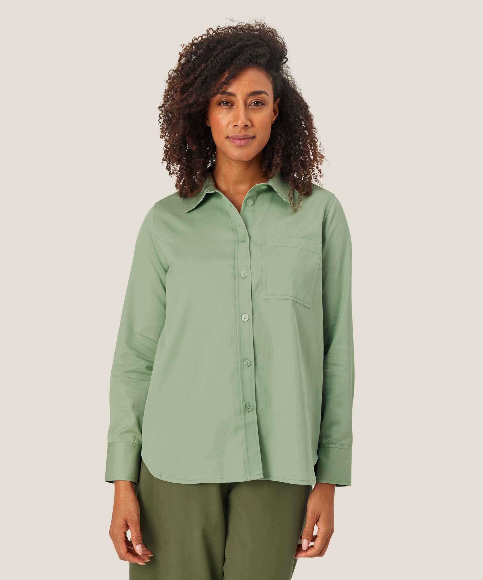 Indiba Shirt, Frosty Green