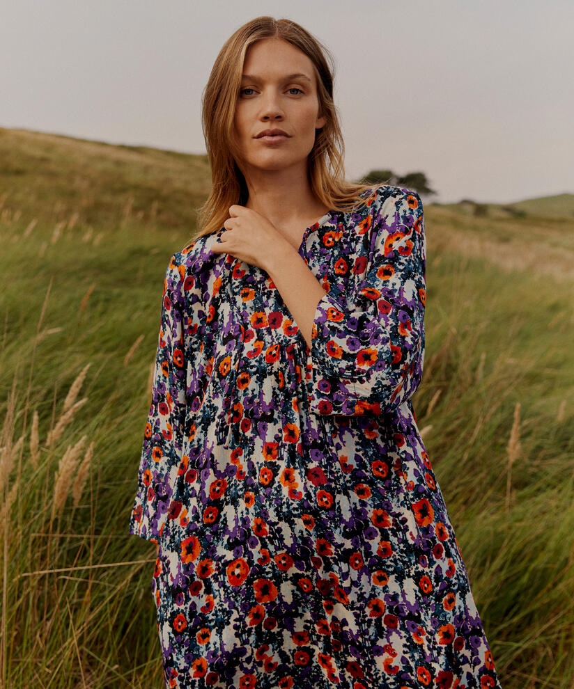 Nampula Dress, Meadow Violet