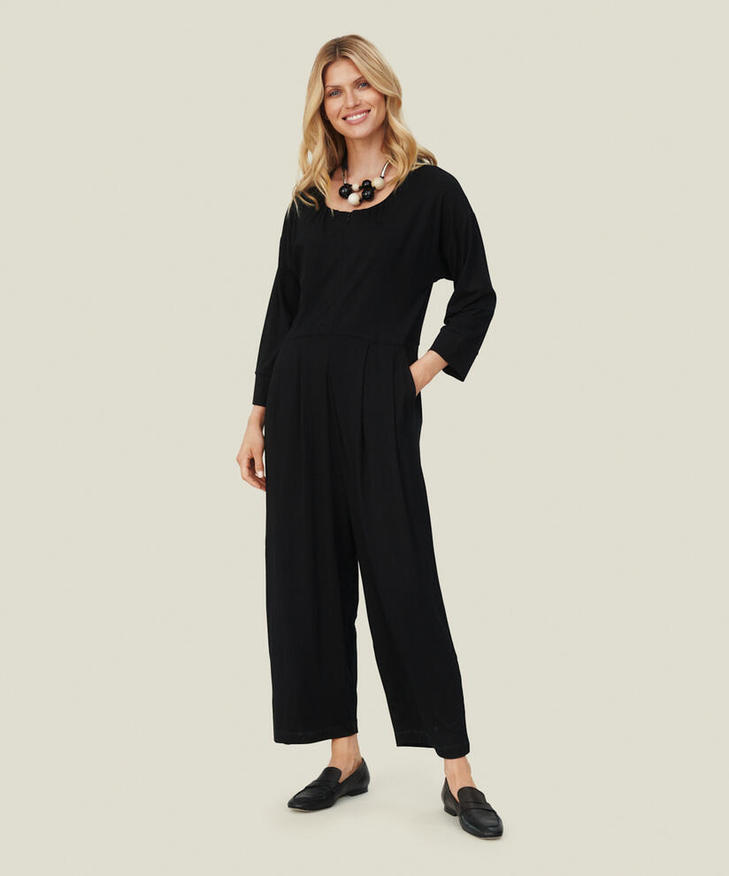 NETTASSA JERSEY JUMPSUIT, Black