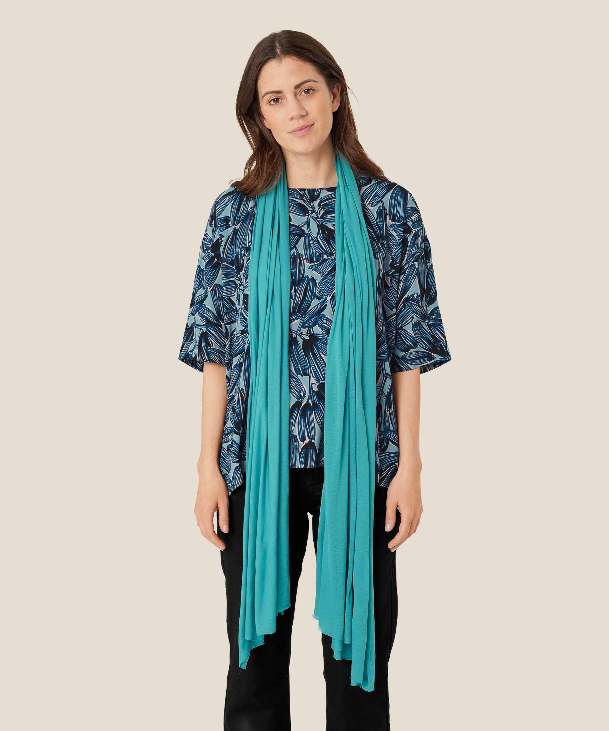 Amega JERSEY Scarf, Teal